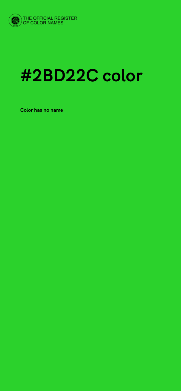 #2BD22C color image
