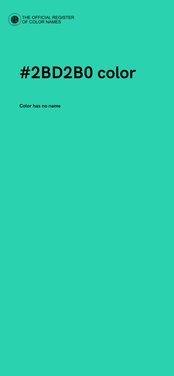#2BD2B0 color image