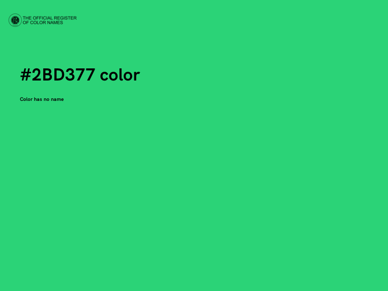 #2BD377 color image