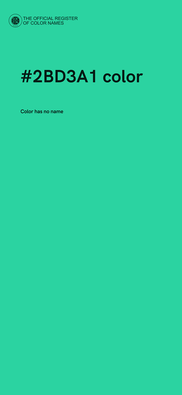 #2BD3A1 color image