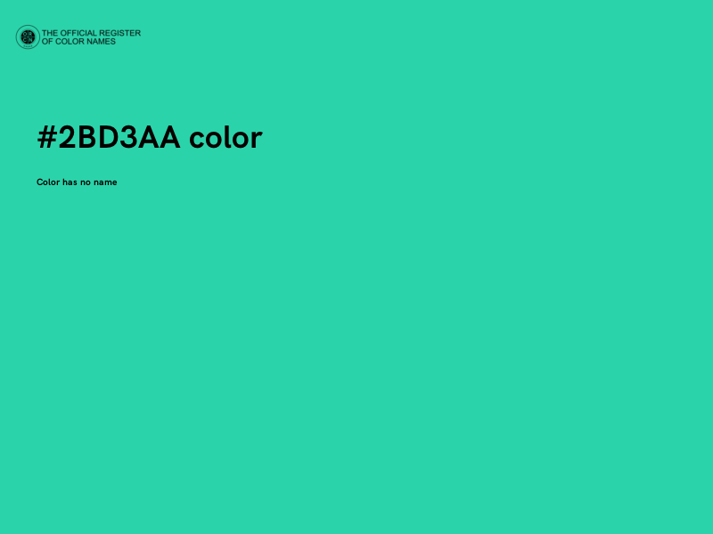 #2BD3AA color image