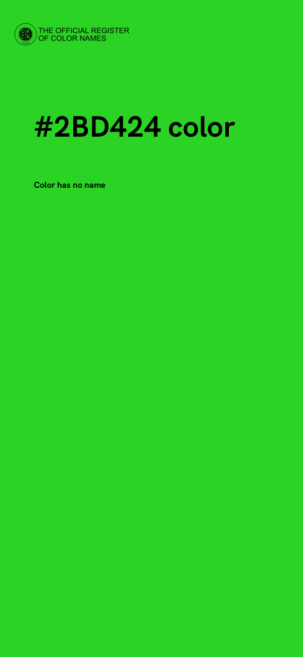 #2BD424 color image