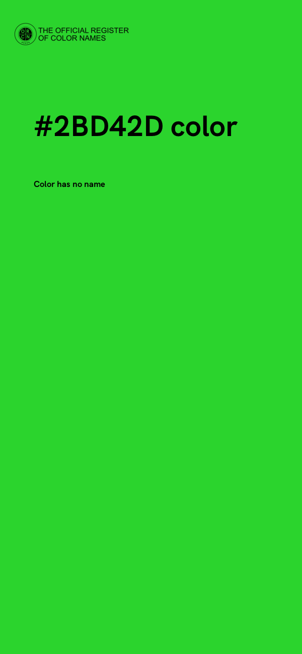 #2BD42D color image