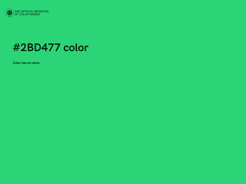 #2BD477 color image