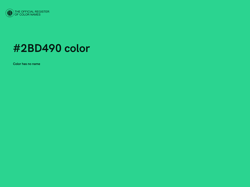 #2BD490 color image