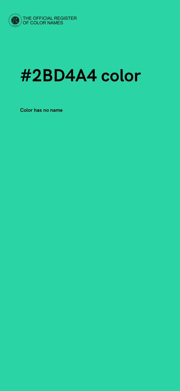 #2BD4A4 color image
