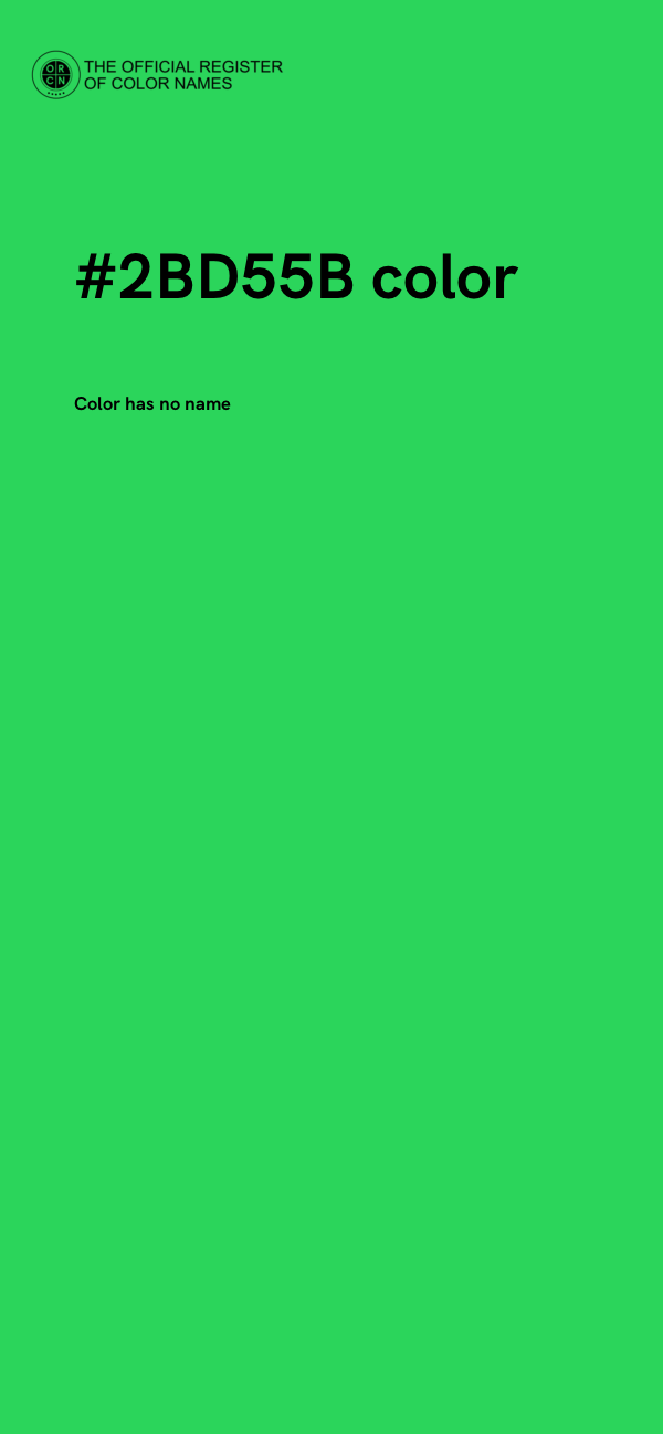 #2BD55B color image