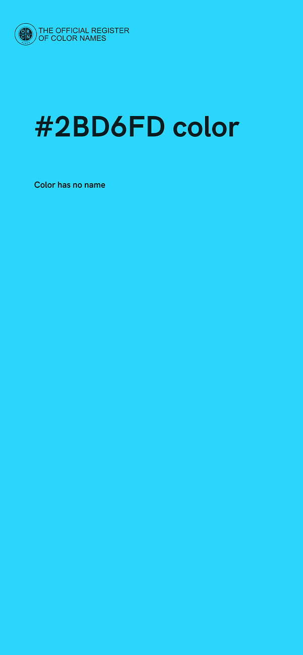 #2BD6FD color image