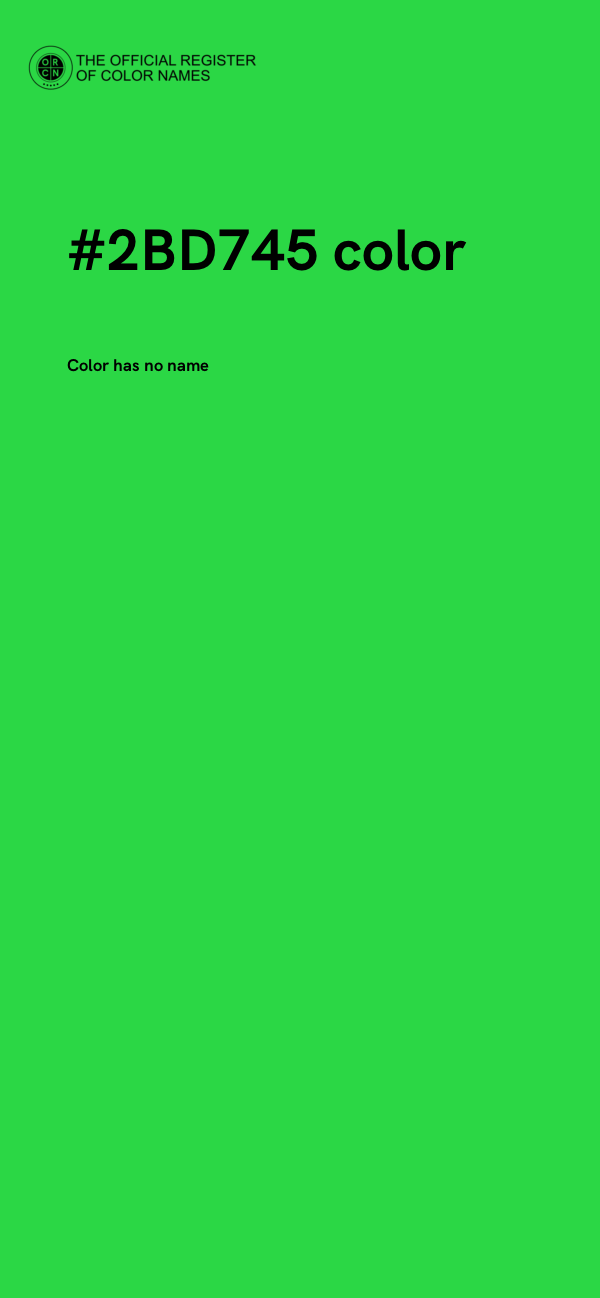 #2BD745 color image