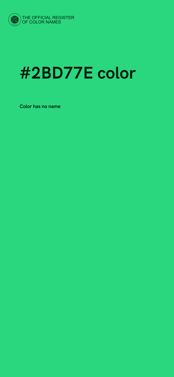 #2BD77E color image