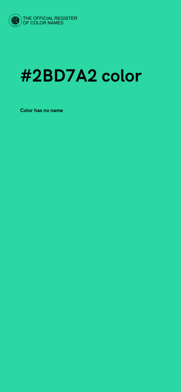 #2BD7A2 color image