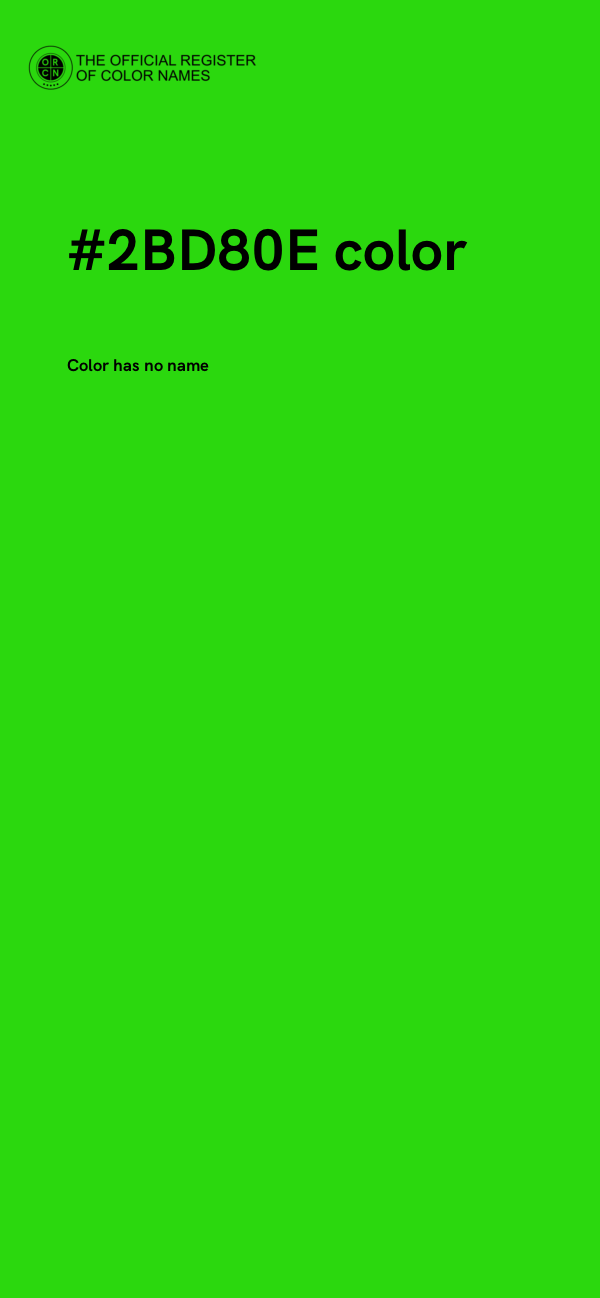 #2BD80E color image