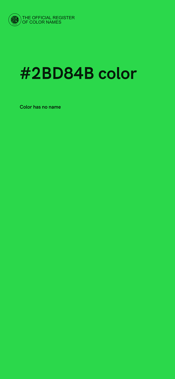 #2BD84B color image