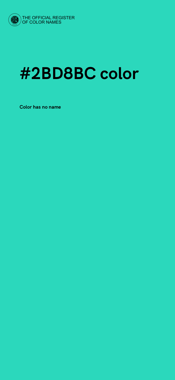#2BD8BC color image