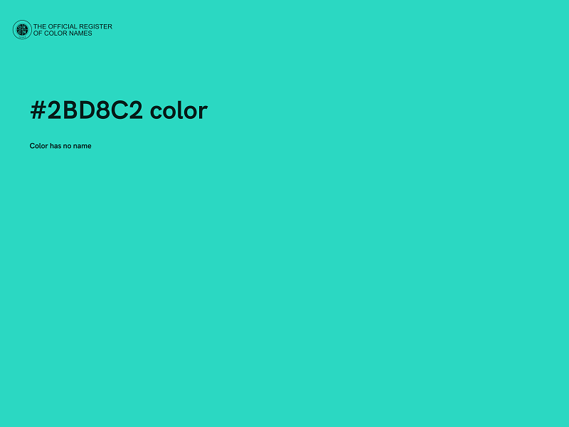 #2BD8C2 color image