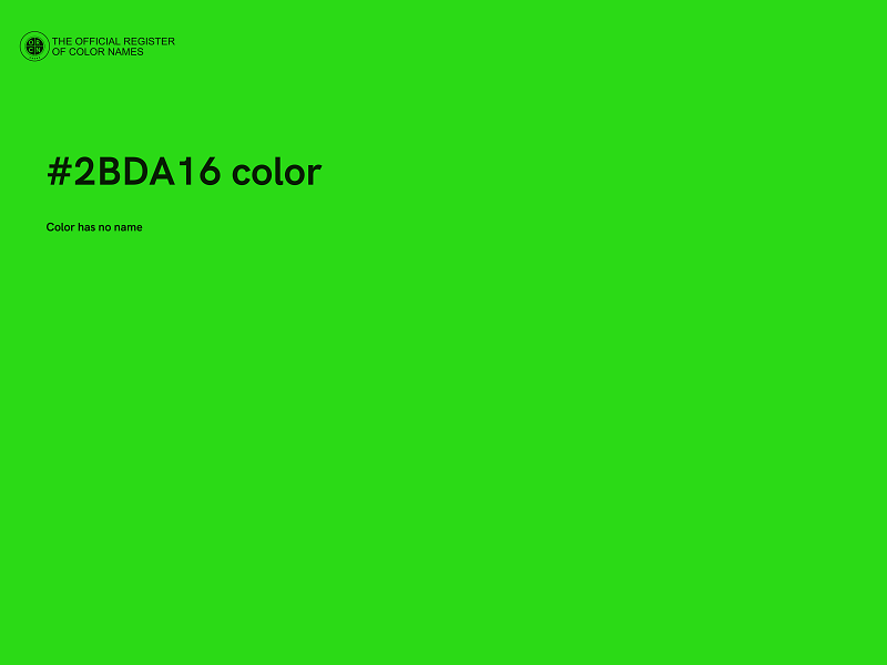 #2BDA16 color image