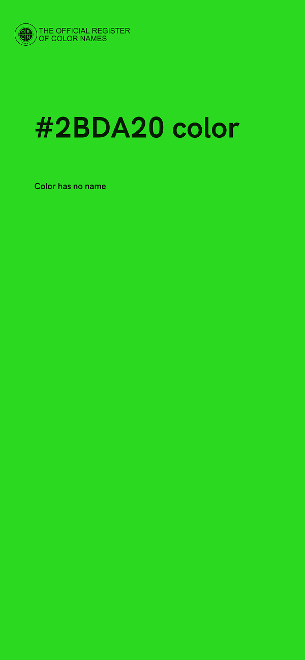 #2BDA20 color image