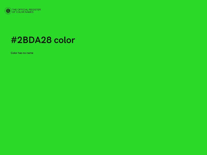 #2BDA28 color image