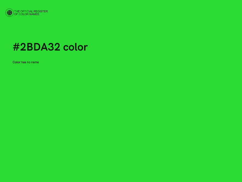 #2BDA32 color image