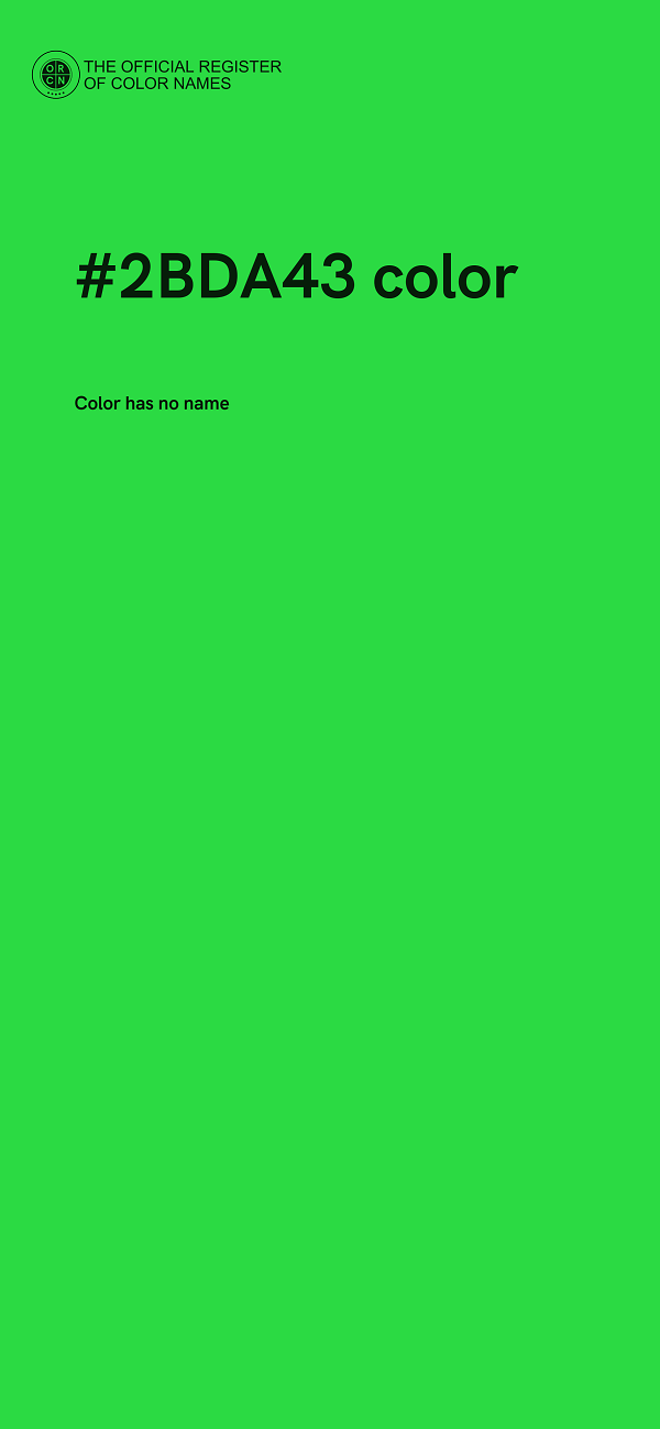 #2BDA43 color image