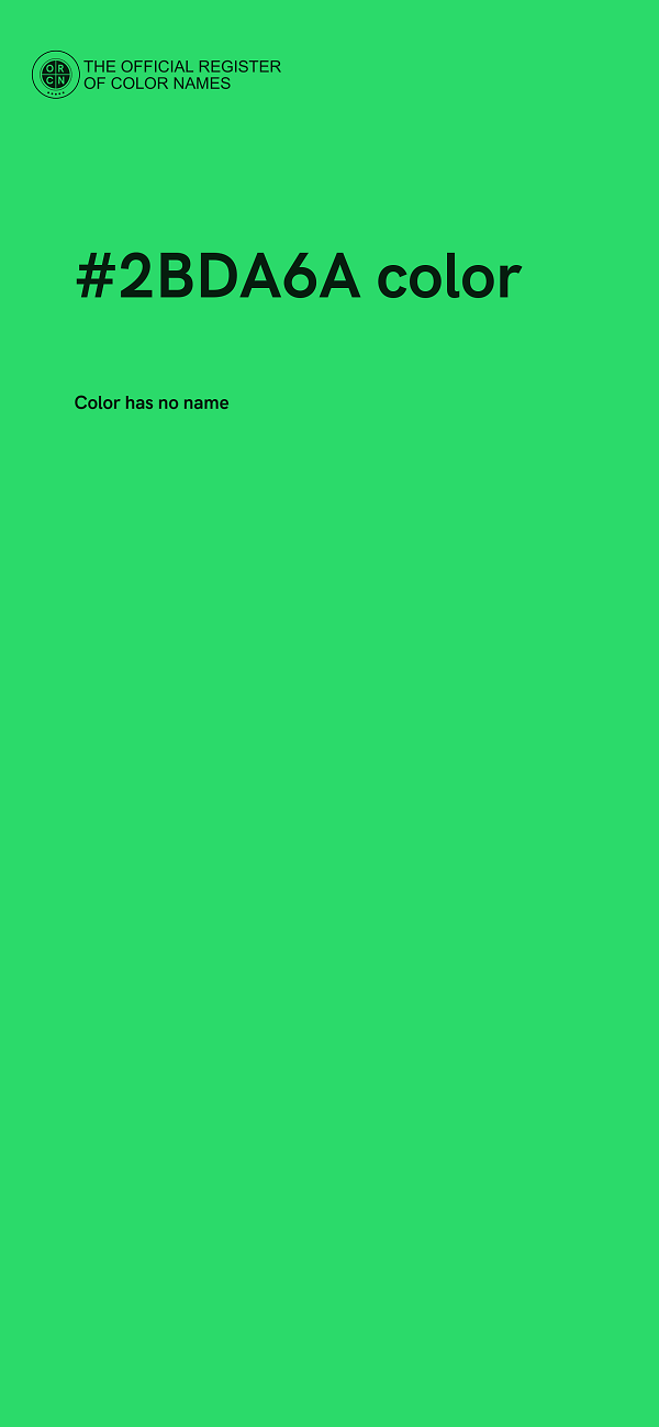 #2BDA6A color image