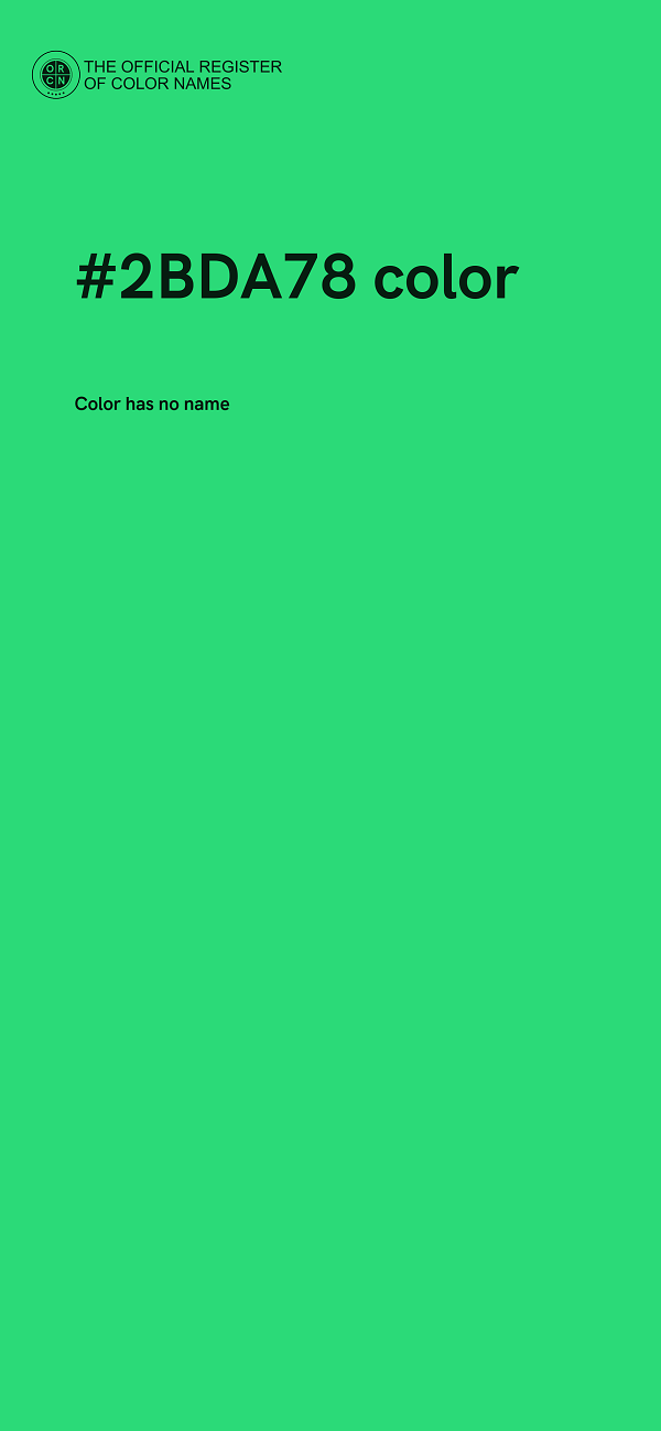 #2BDA78 color image