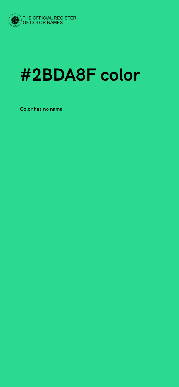#2BDA8F color image