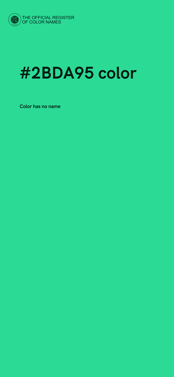 #2BDA95 color image