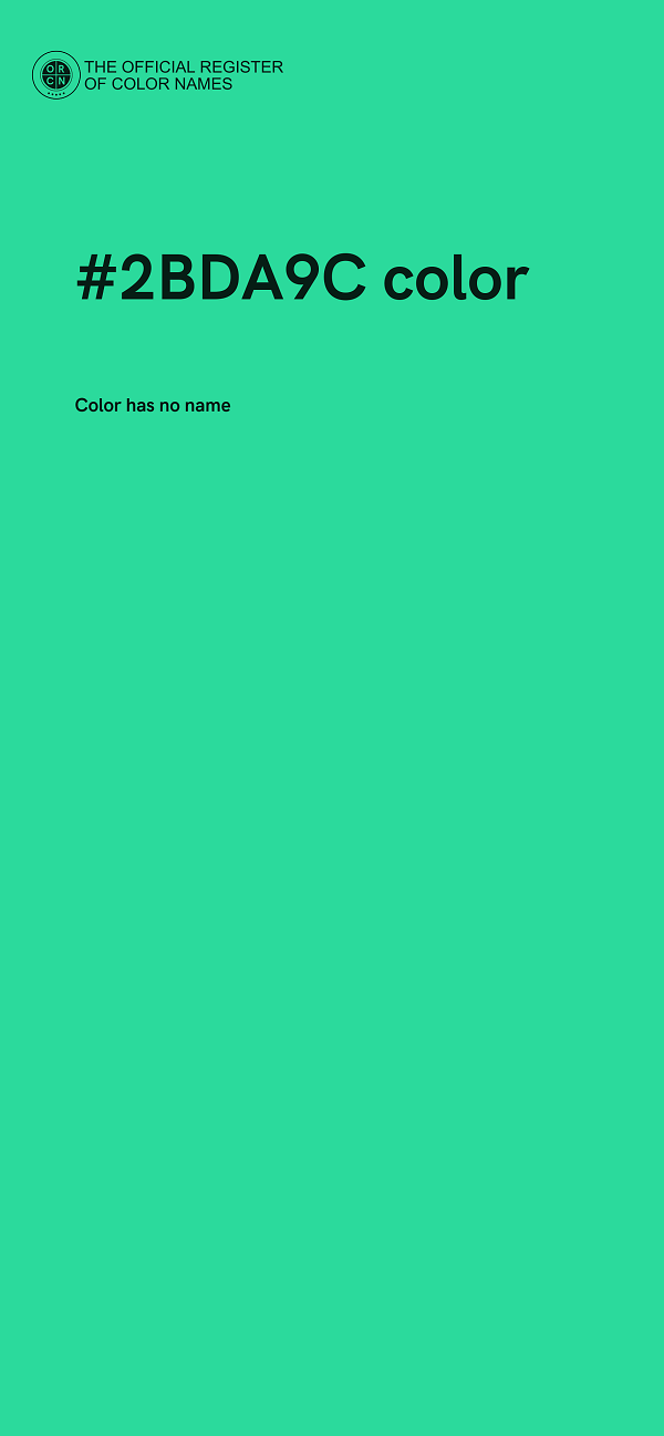 #2BDA9C color image