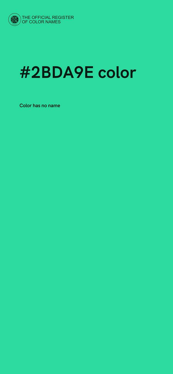 #2BDA9E color image
