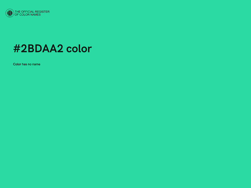 #2BDAA2 color image