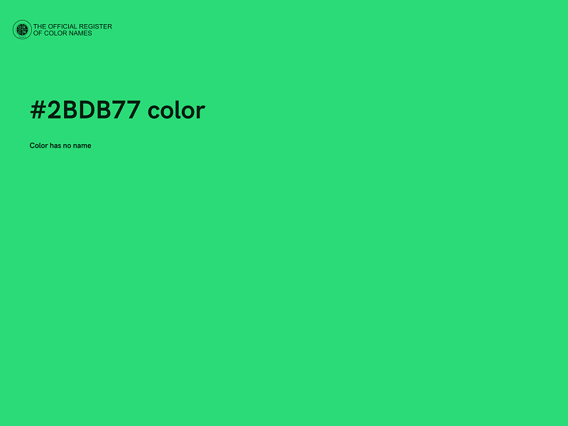 #2BDB77 color image