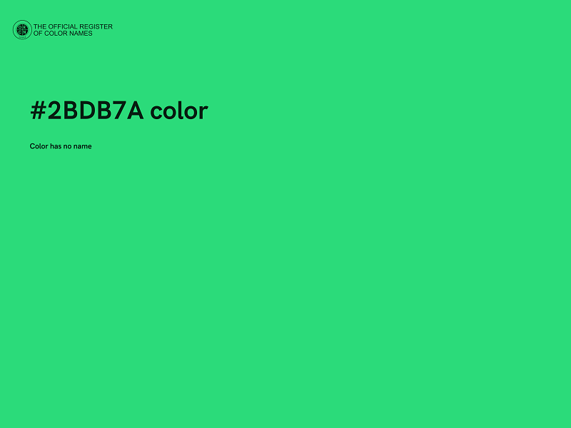 #2BDB7A color image
