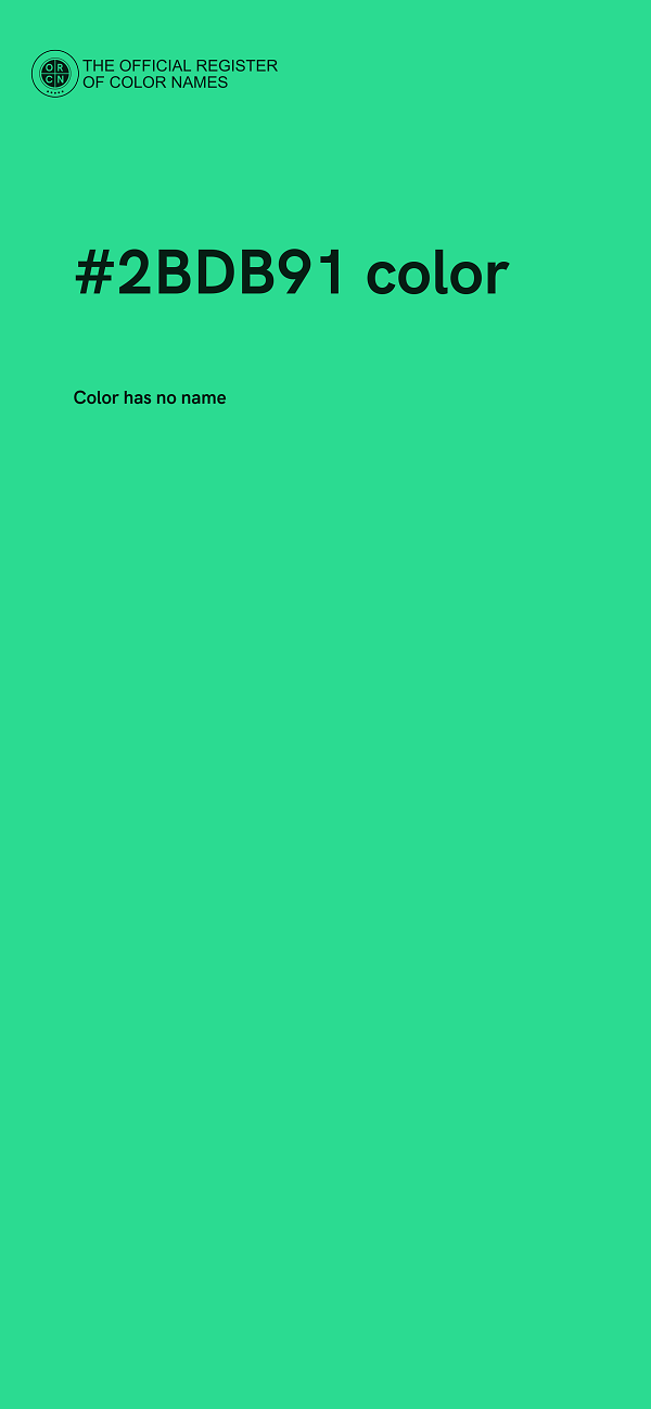 #2BDB91 color image