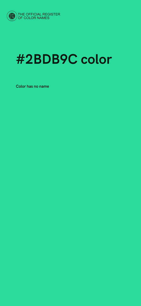 #2BDB9C color image