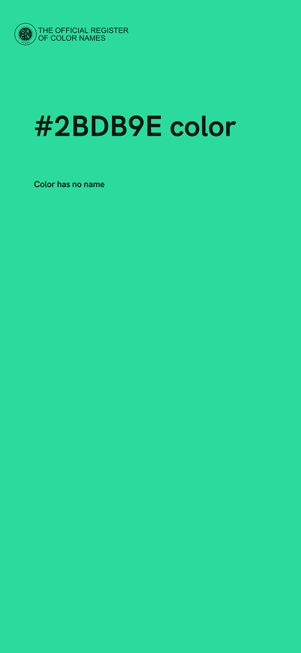 #2BDB9E color image
