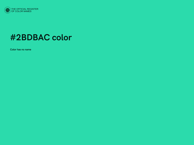 #2BDBAC color image