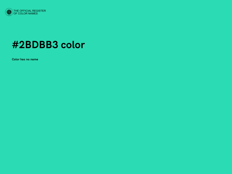 #2BDBB3 color image