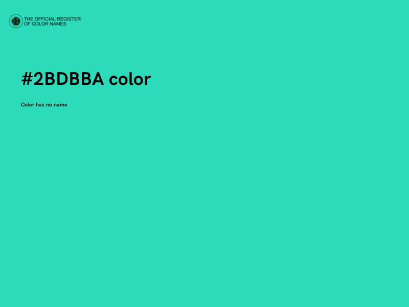 #2BDBBA color image