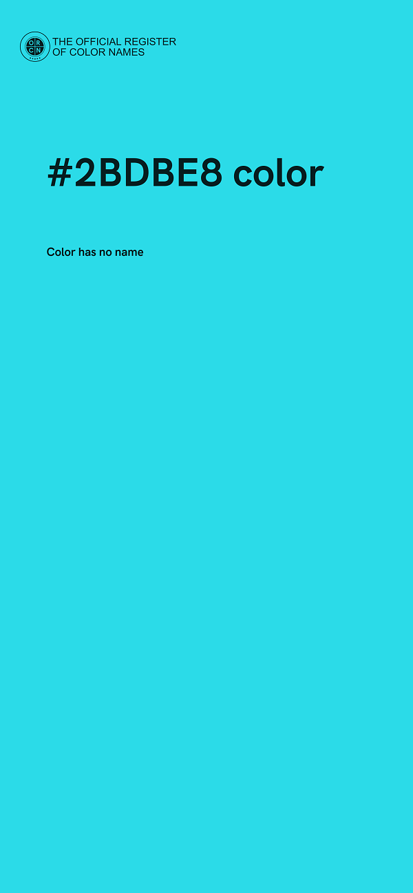 #2BDBE8 color image