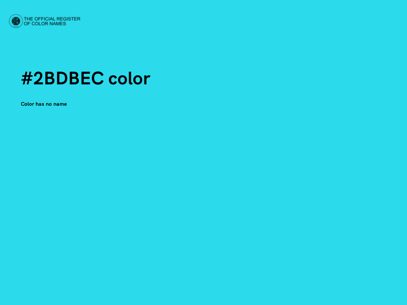 #2BDBEC color image