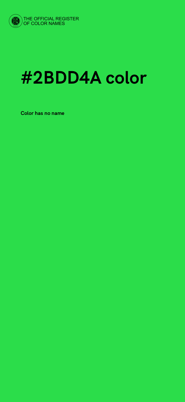 #2BDD4A color image