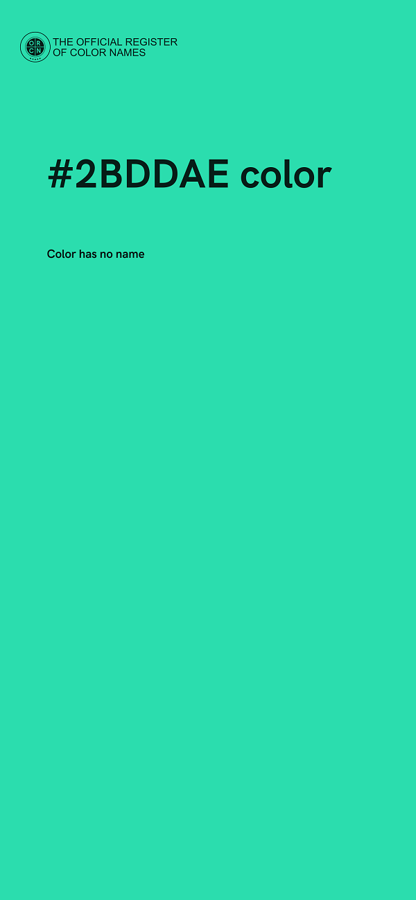 #2BDDAE color image