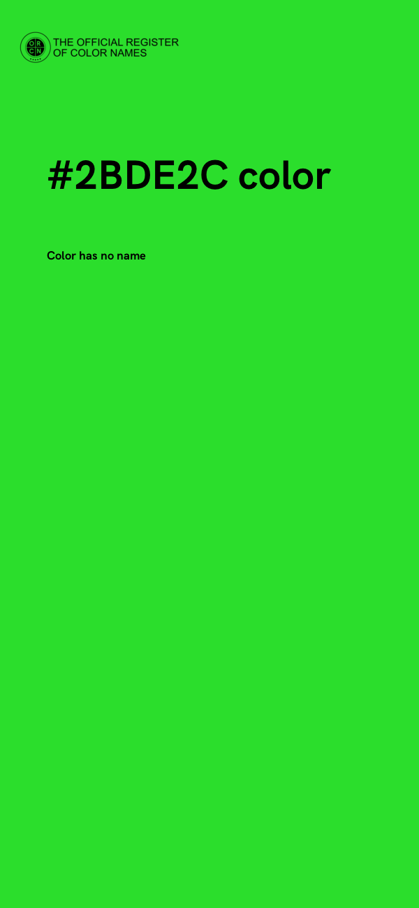 #2BDE2C color image
