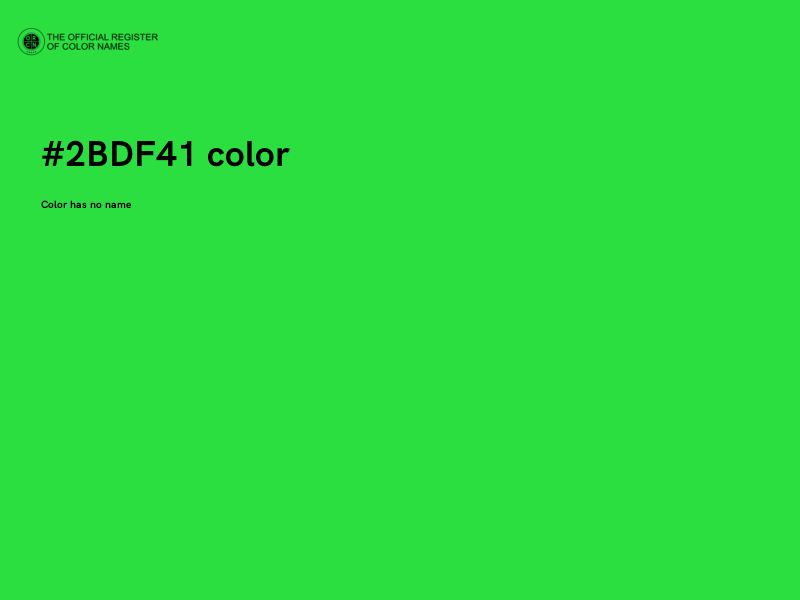 #2BDF41 color image