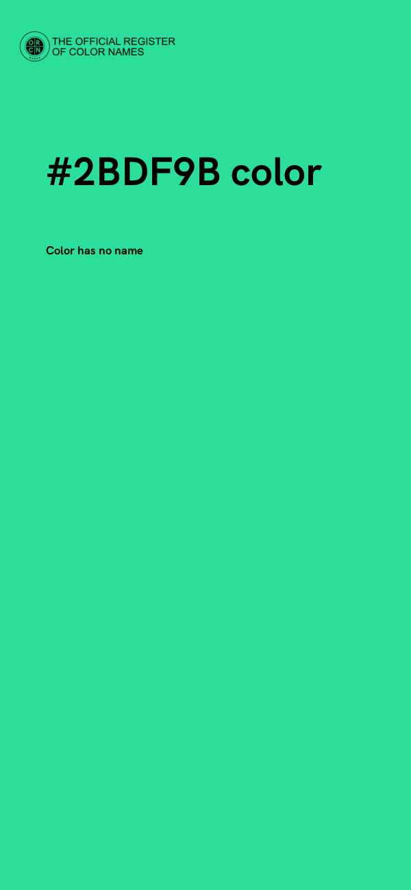 #2BDF9B color image