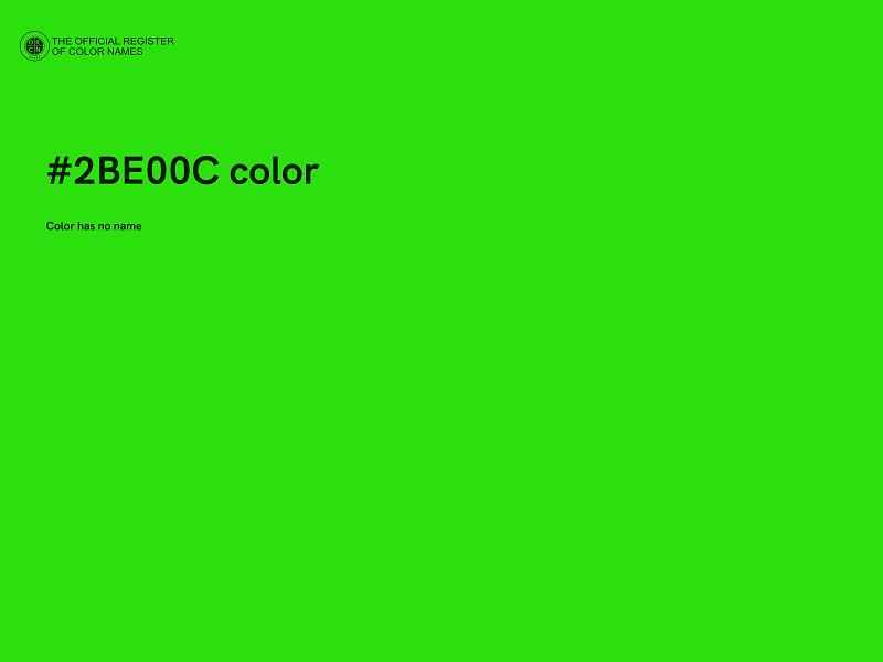 #2BE00C color image