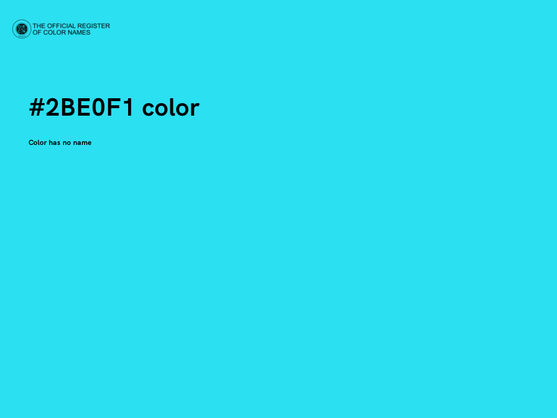 #2BE0F1 color image
