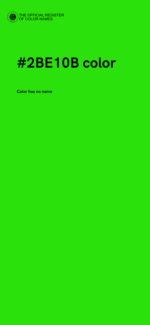#2BE10B color image