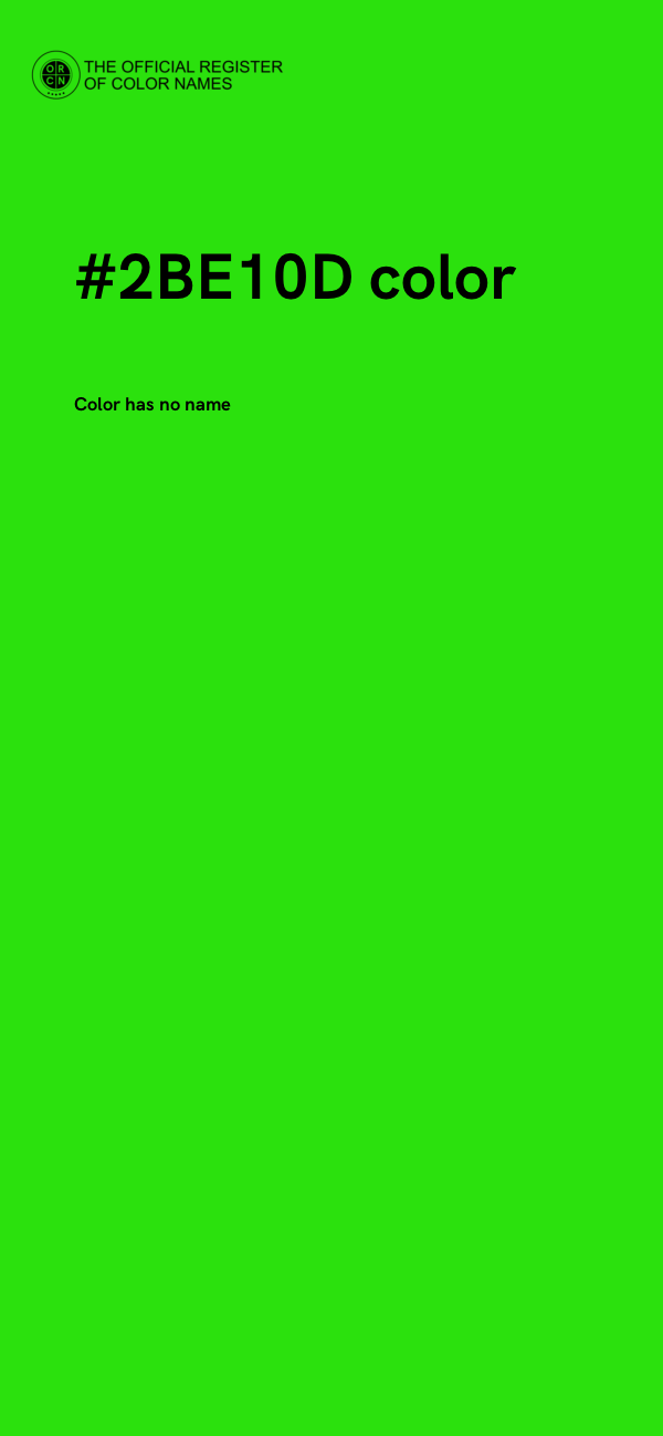 #2BE10D color image